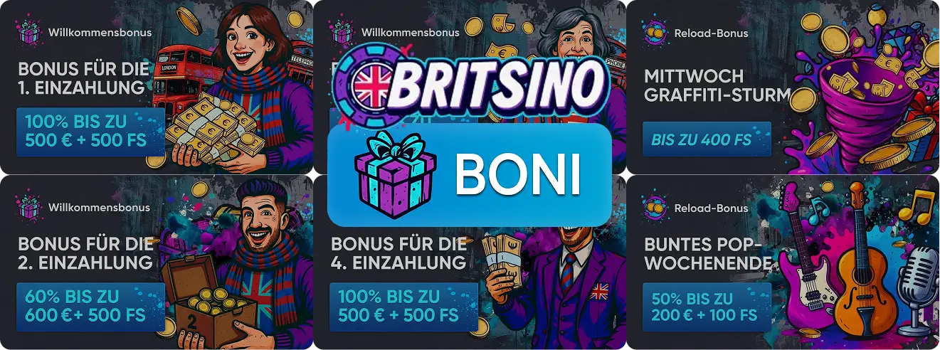 bonuses and britsino casino promo code