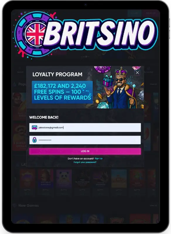 britsino casino login